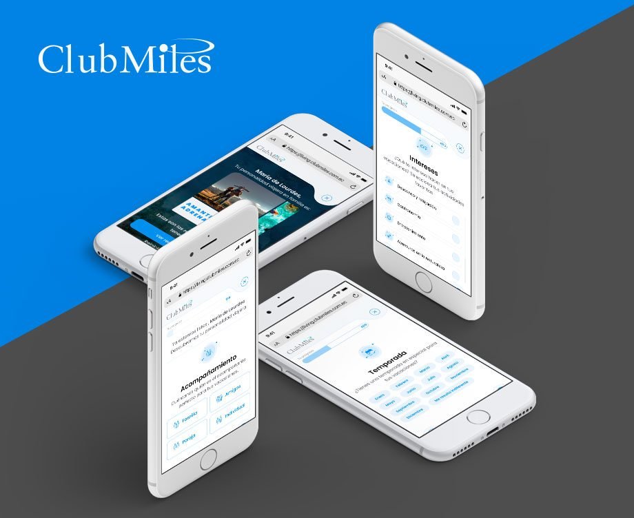 ClubMiles: Captura de gustos e intereses